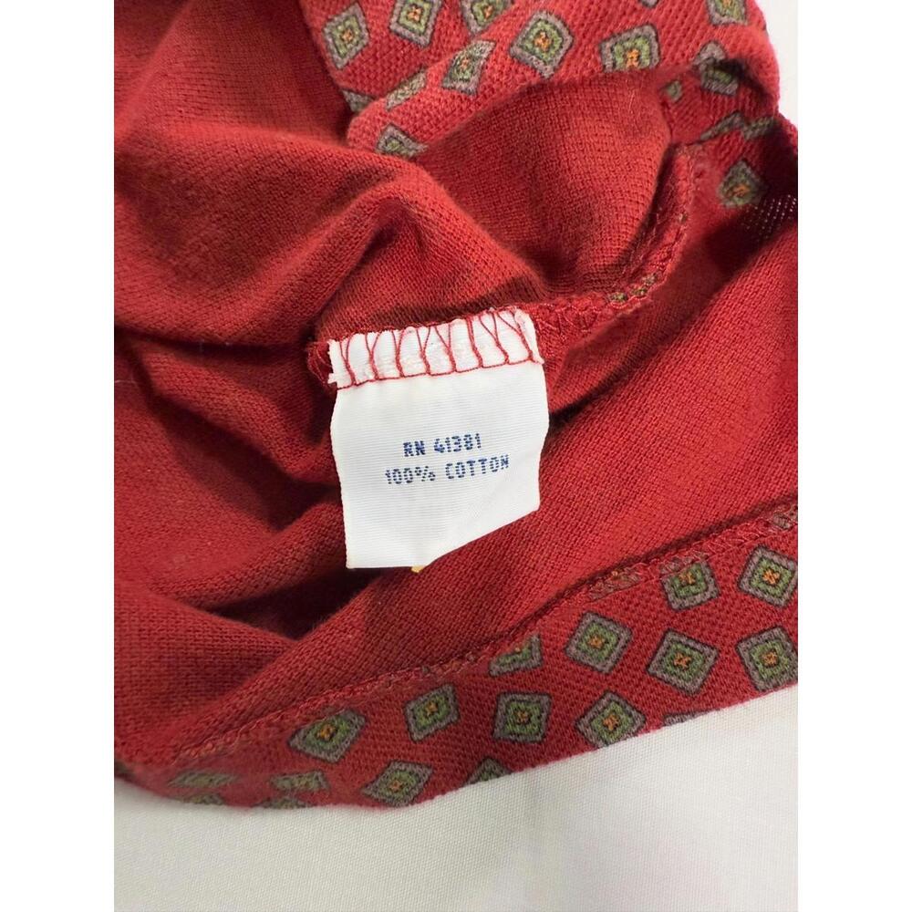 Vintage Ralph Lauren Long Sleeve Burgundy Button Down Shirt Size M - Picture 9 of 9